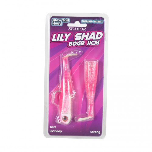 SEABOR LILY SHAD 2+1 SİLİKON YEM